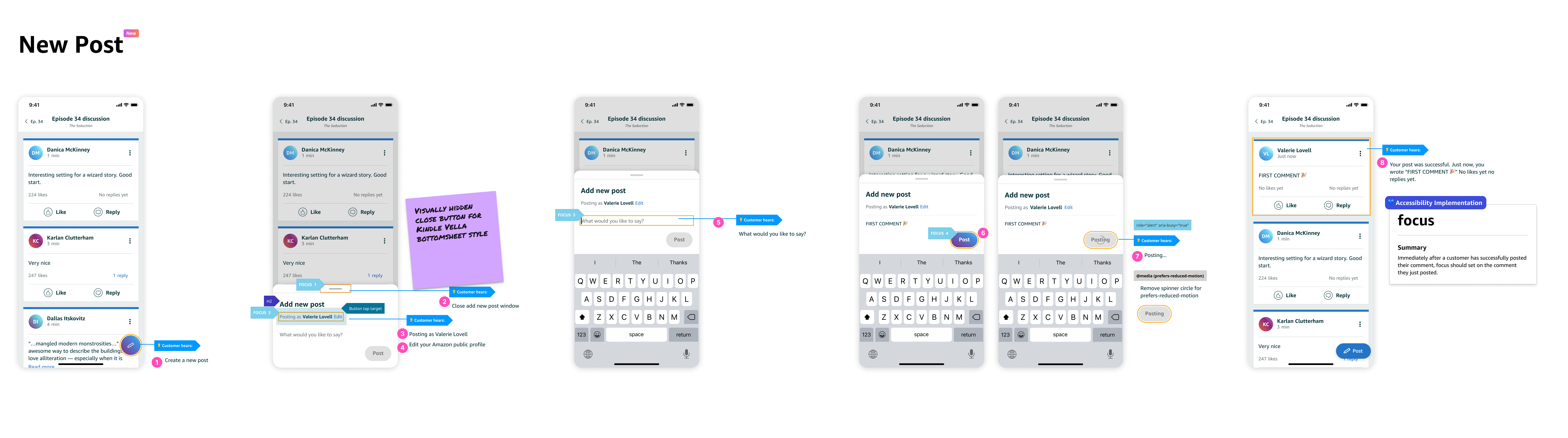Accessibility design considerations