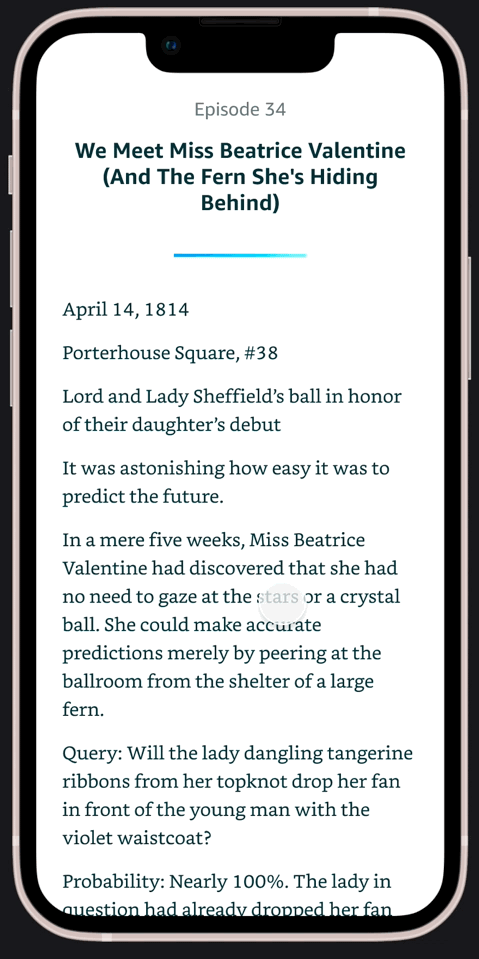 A "double bottomsheet" exploration, where customers were presented with the preview before loading the whole next episode
