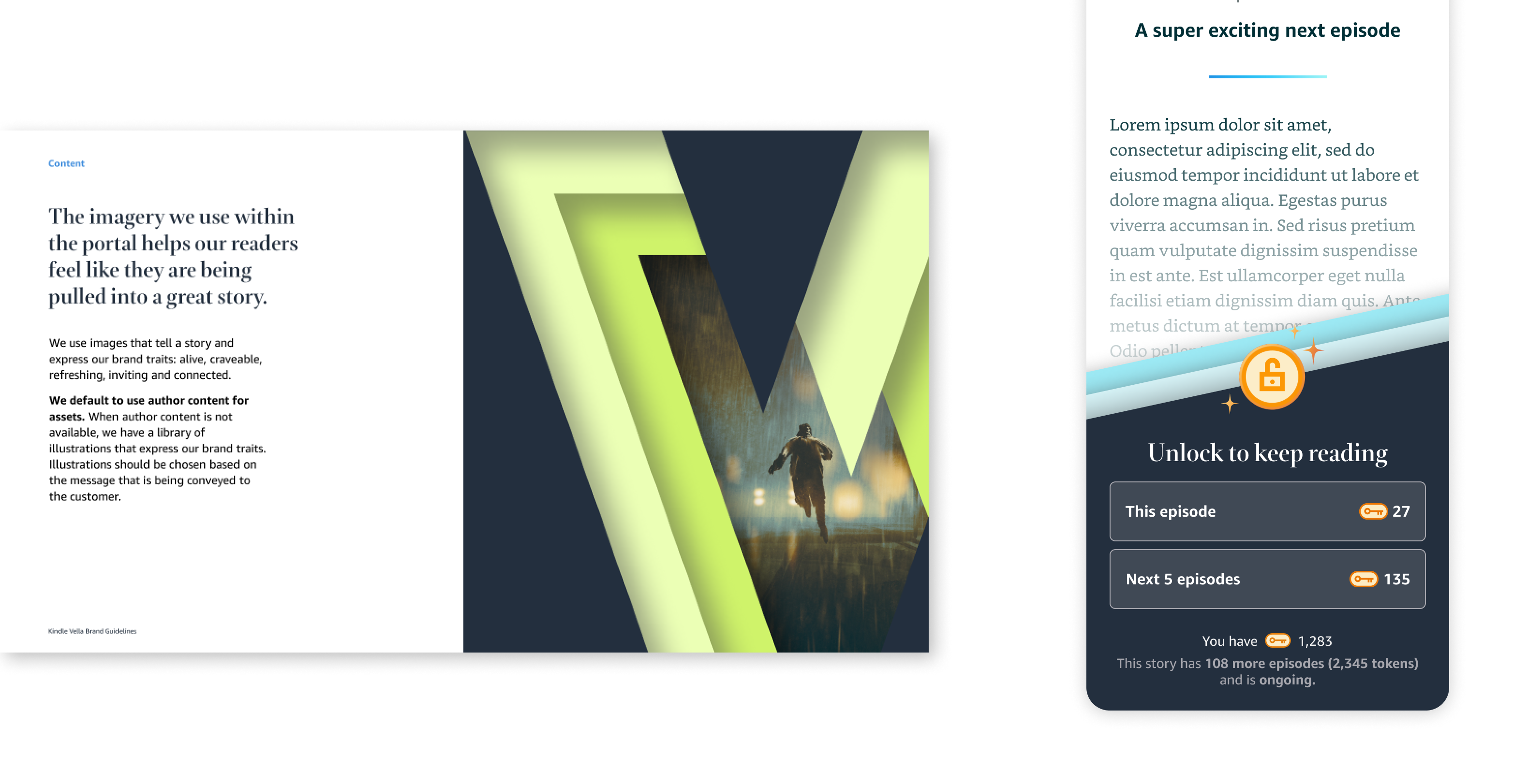 Pulling our signature "V-portal" into the paywall helped reinforce our brand, and used the brand to reinforce the value behind the paywall.