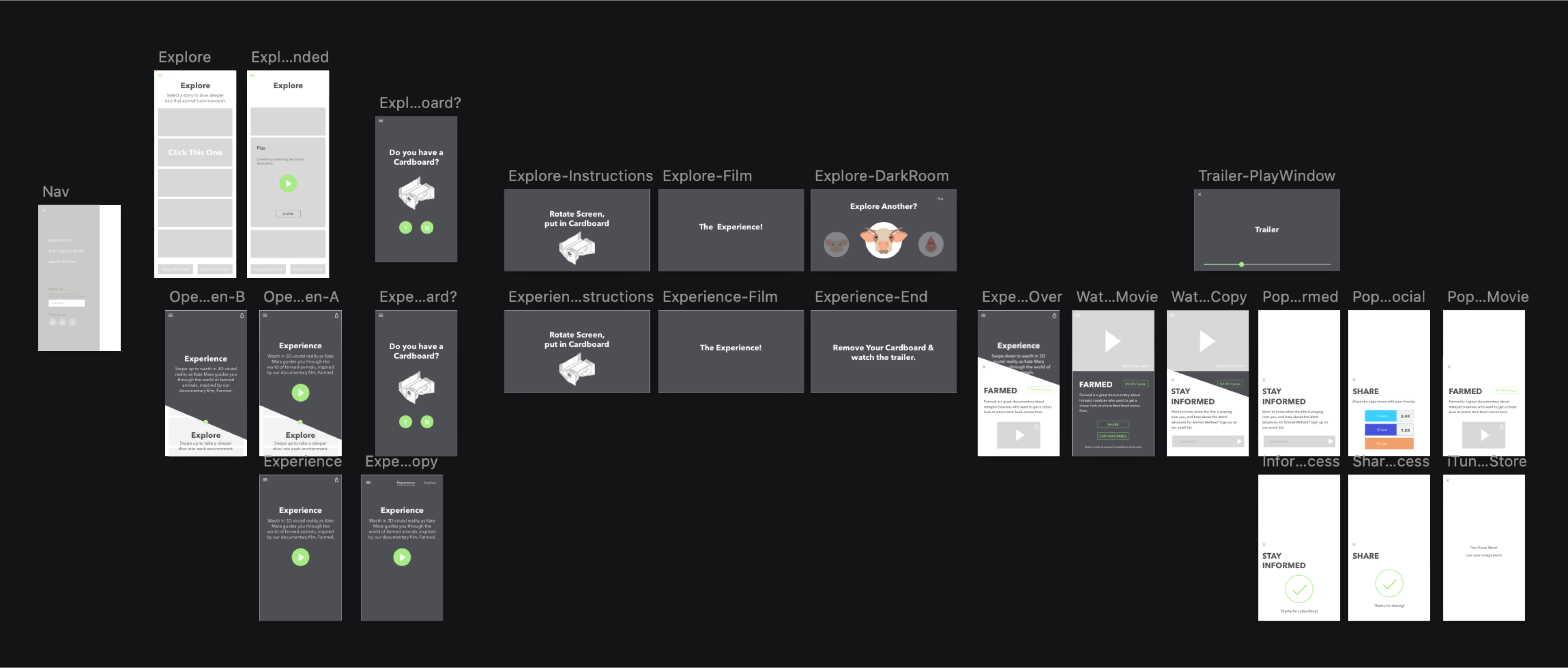2D app interface design